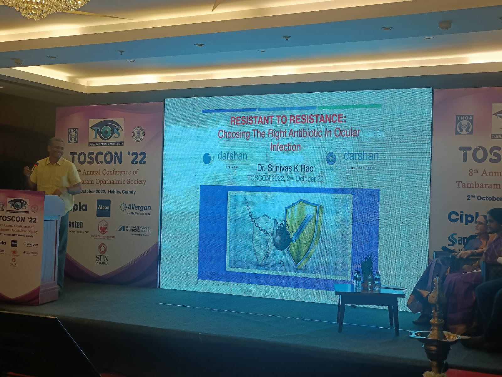 Dr SRINIVAS K RAO was invited faculty at the Tambaram Ophthalmic Society meet held in October 2022 in chennai