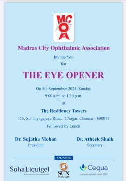 MCOA Meet- THE EYE OPENER 8th September 2024